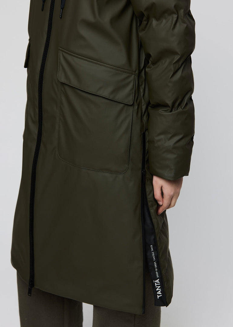 Tantä Rime Long Puffer - Khaki