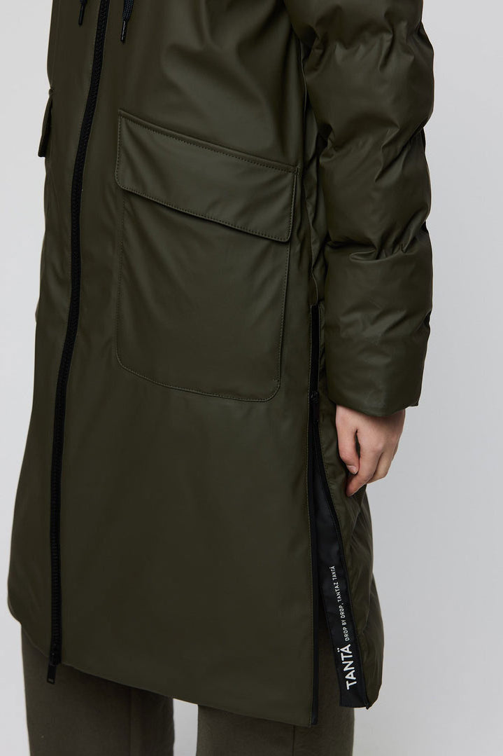 Tantä Rime Long Puffer - Khaki