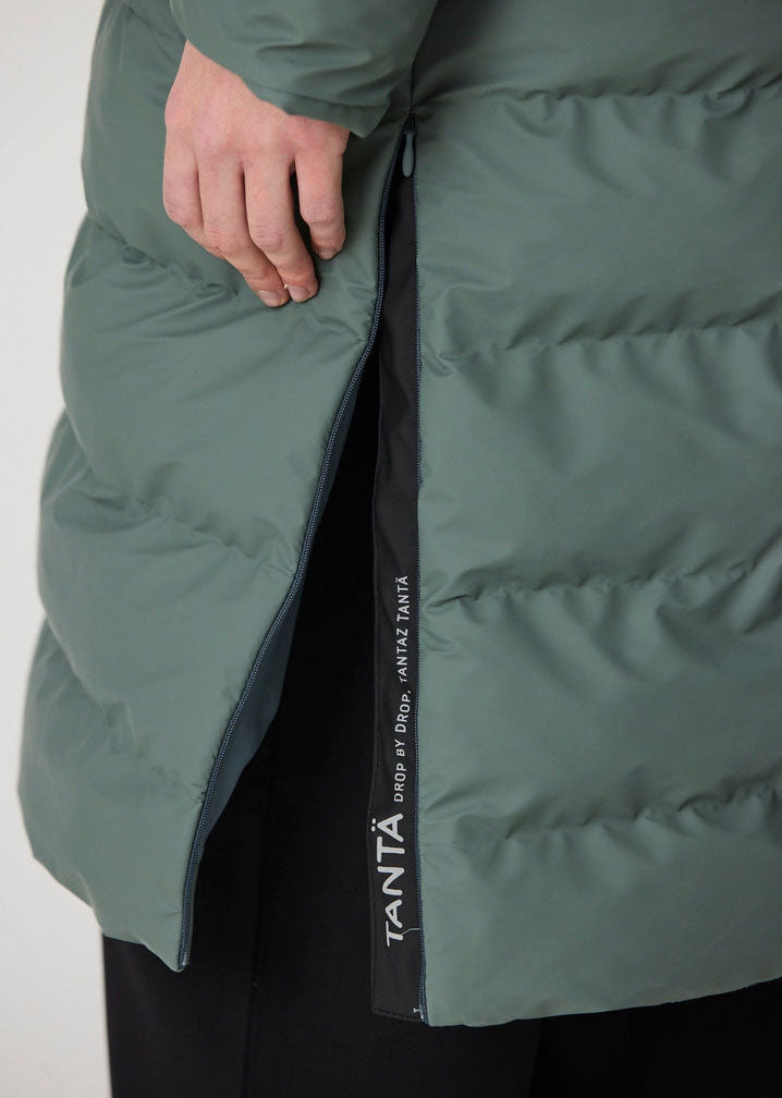 Tantä Glaze Long Puffer - Balsam Green