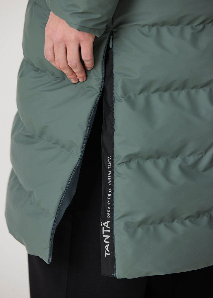 Tantä Glaze Long Puffer - Balsam Green