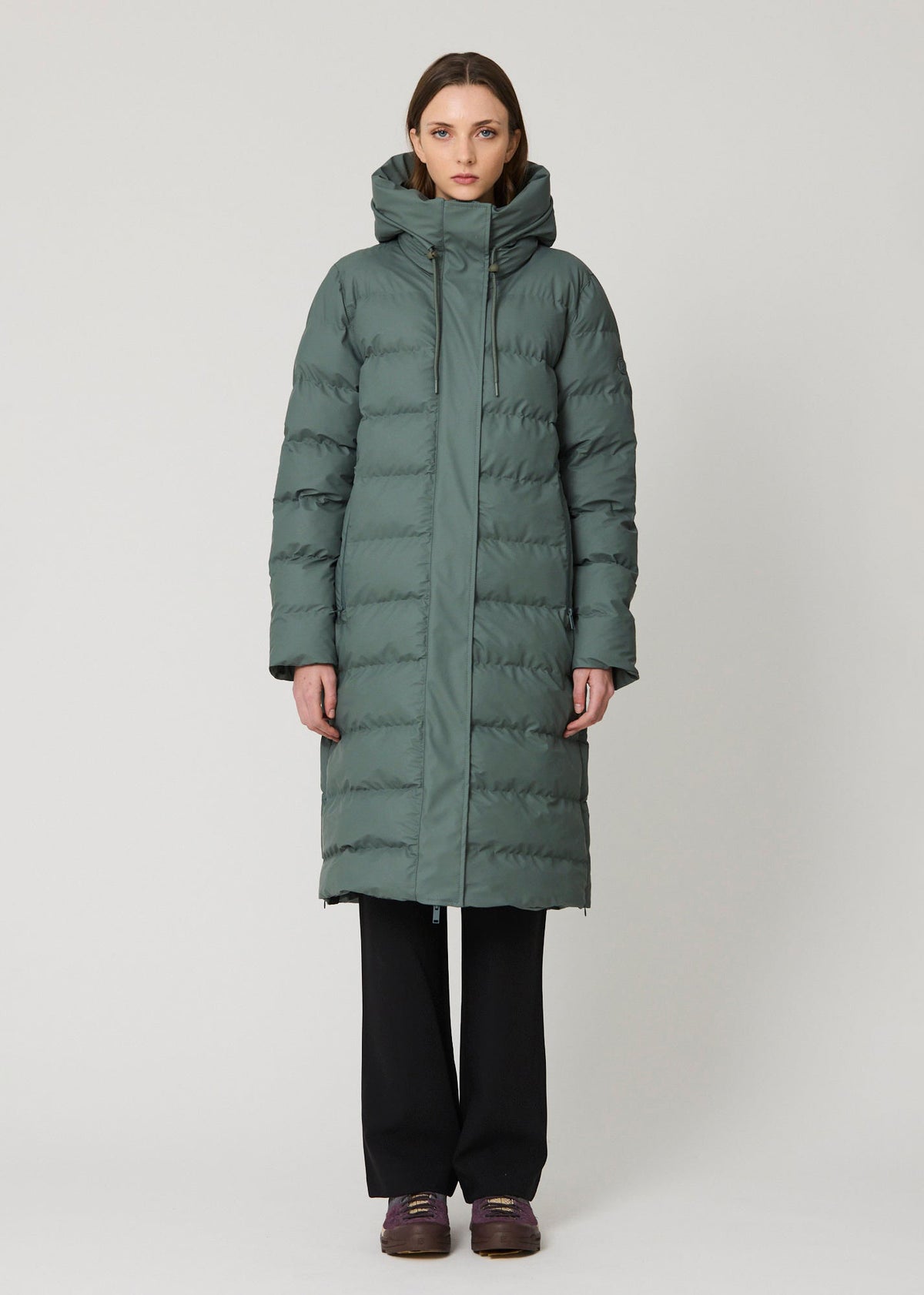 Tantä Glaze Long Puffer - Balsam Green