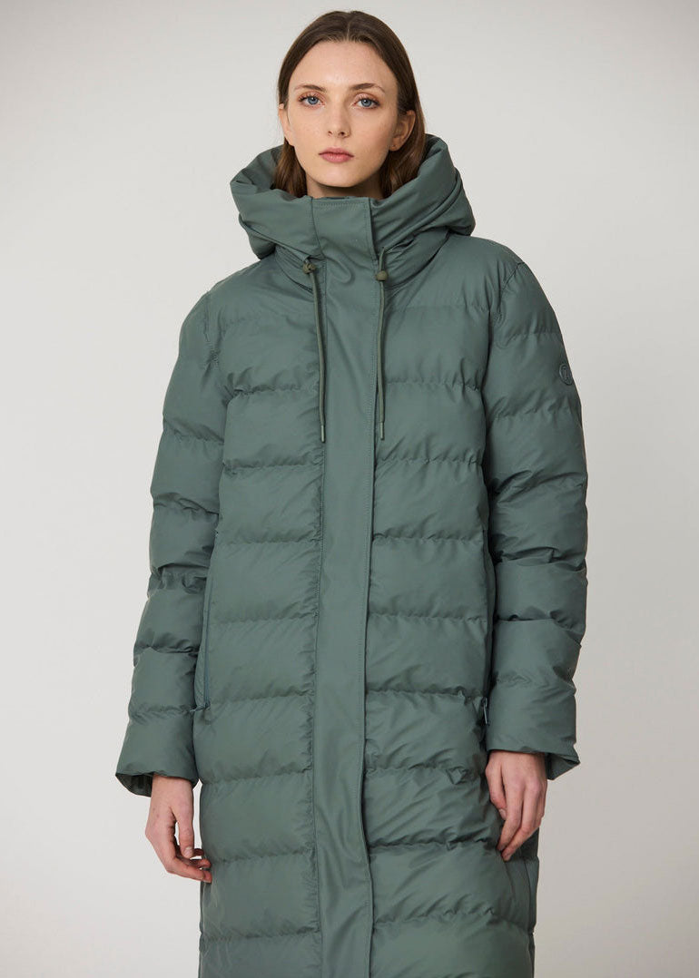 Tantä Glaze Long Puffer - Balsam Green