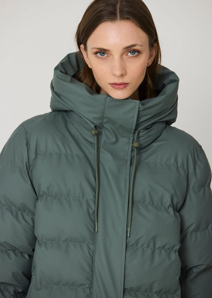 Tantä Glaze Long Puffer - Balsam Green