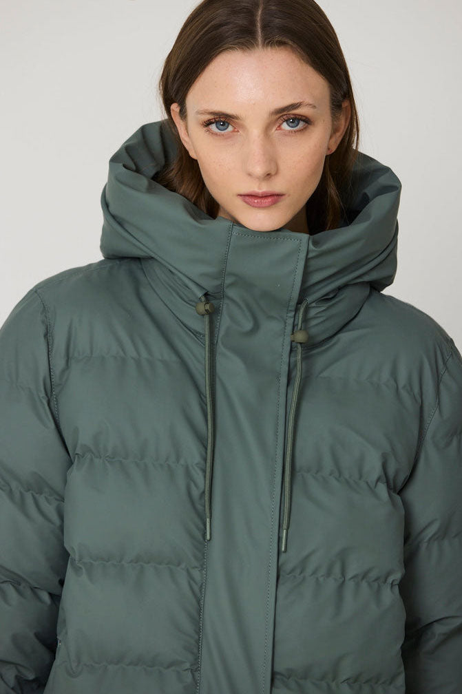 Tantä Glaze Long Puffer - Balsam Green
