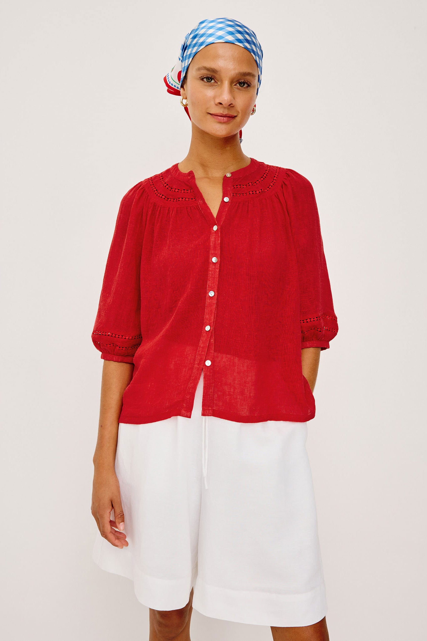 Rails Theia Top - Tomato