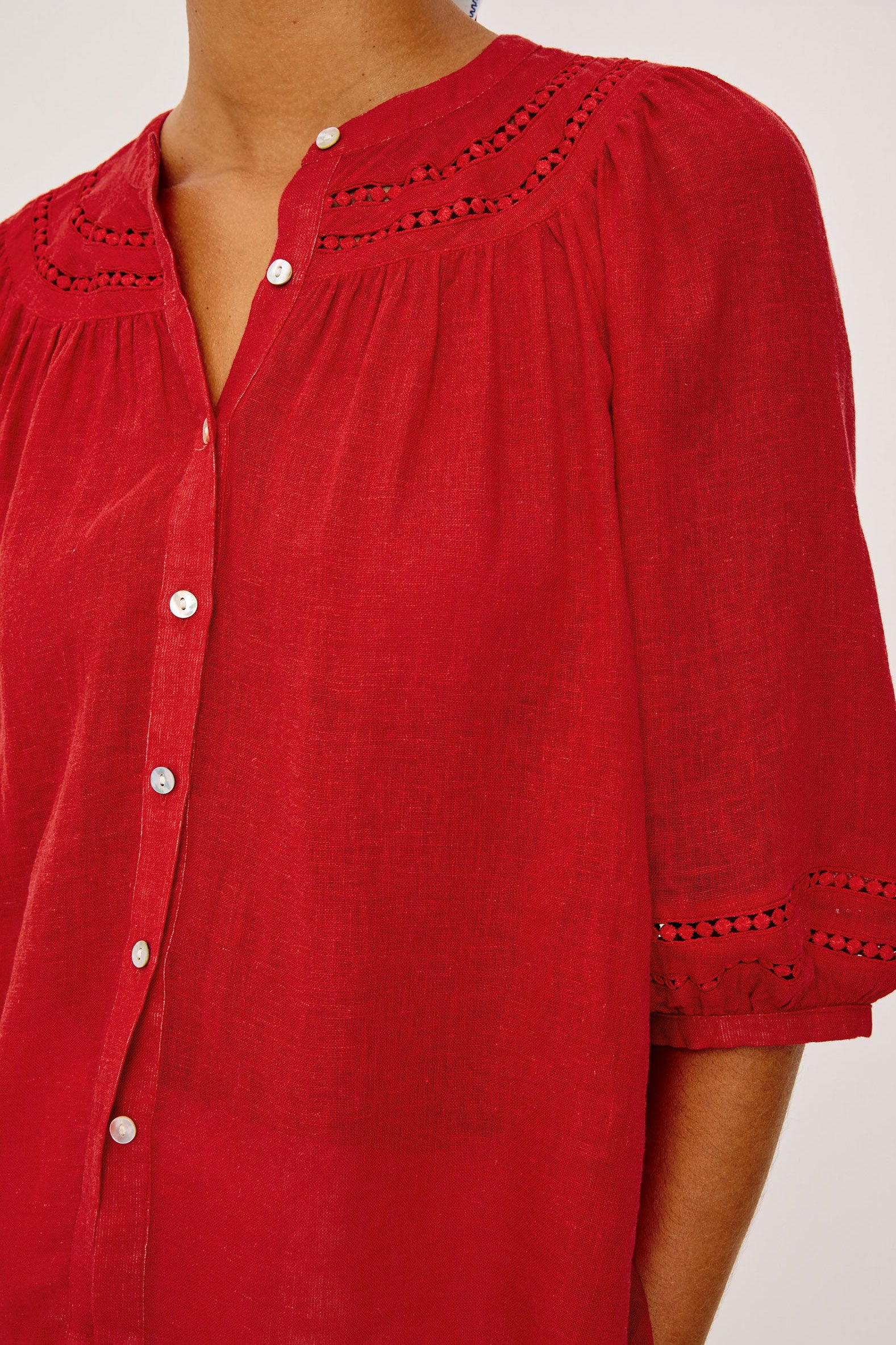 Rails Theia Top - Tomato