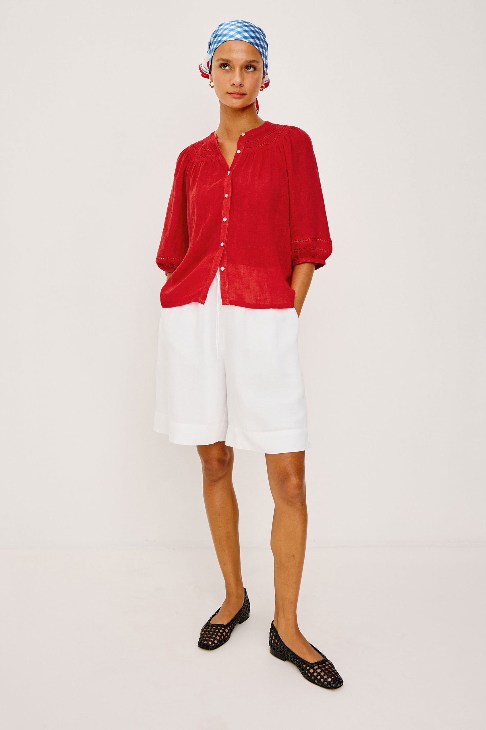 Rails Theia Top - Tomato