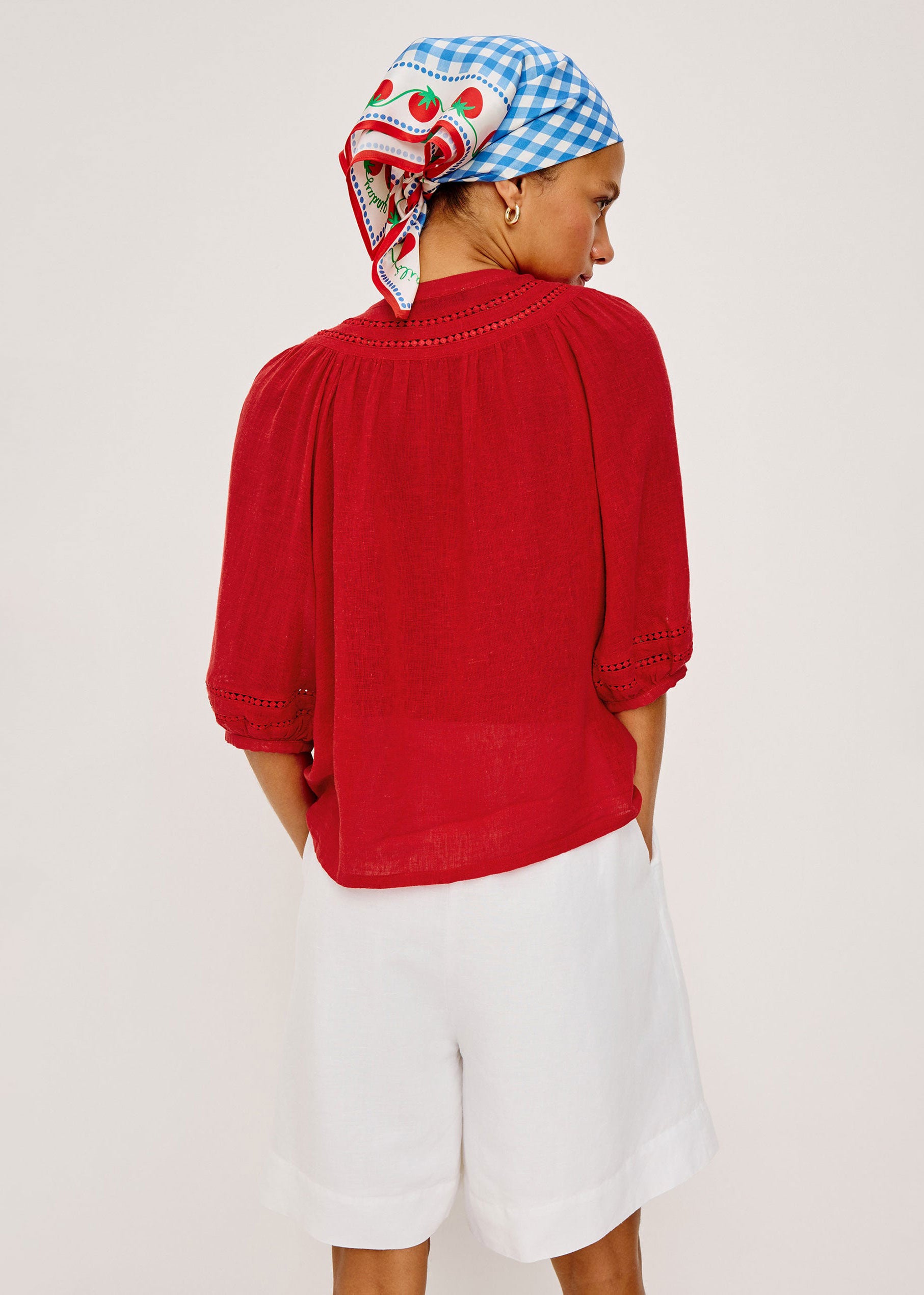 Rails Theia Top - Tomato