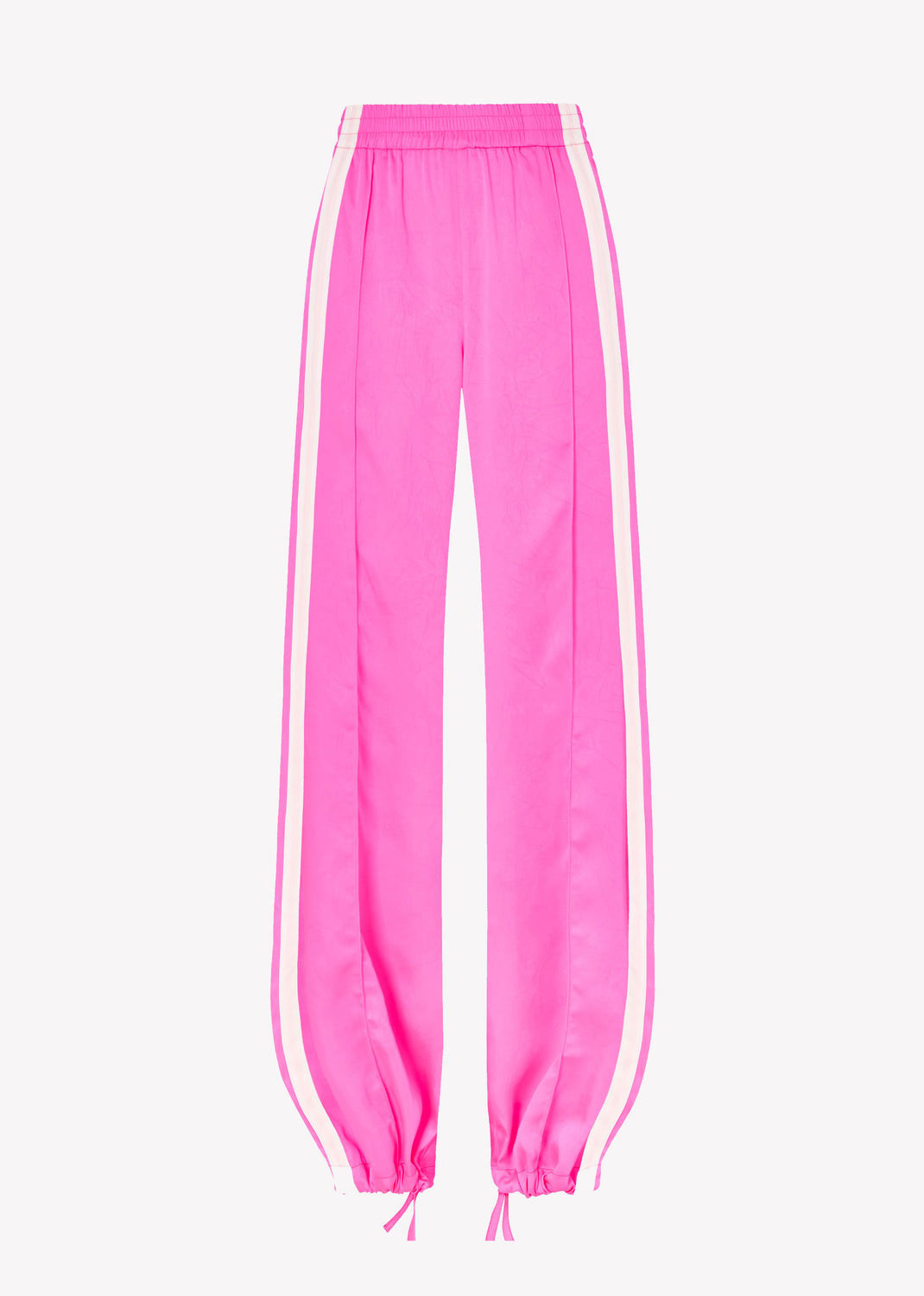 Serena Bute Crinkled Satin Serena Jogger - Shocking Pink