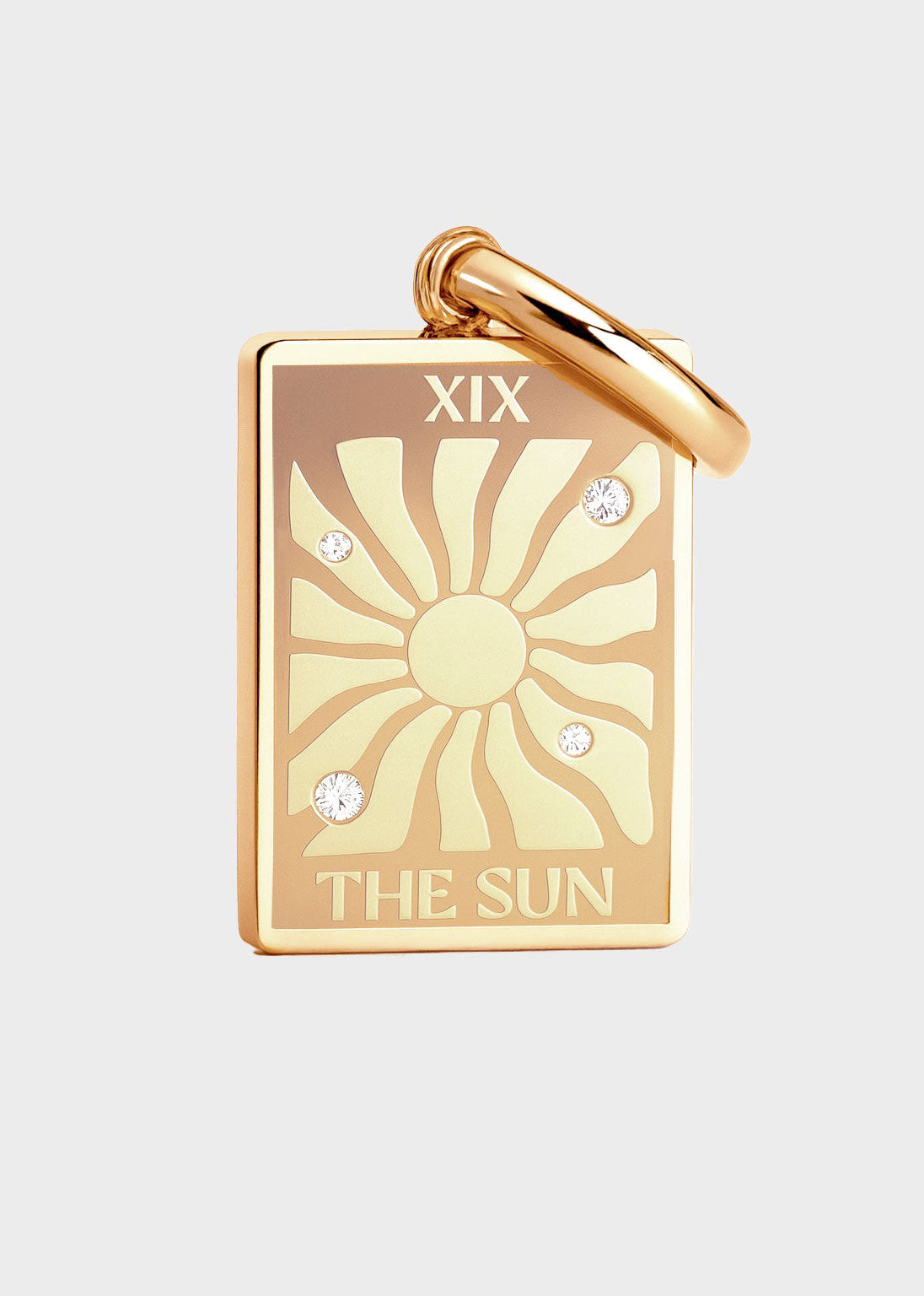 Coluri The Sun Tarot Charm - Gold