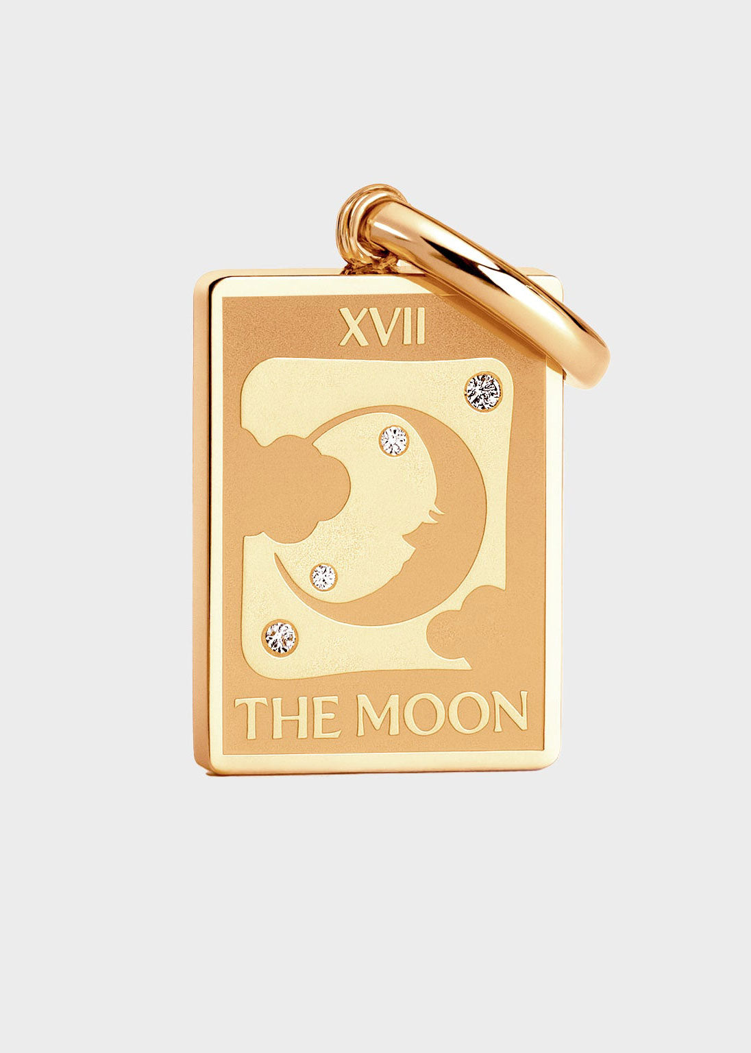 Coluri The Moon Tarot Charm - Gold