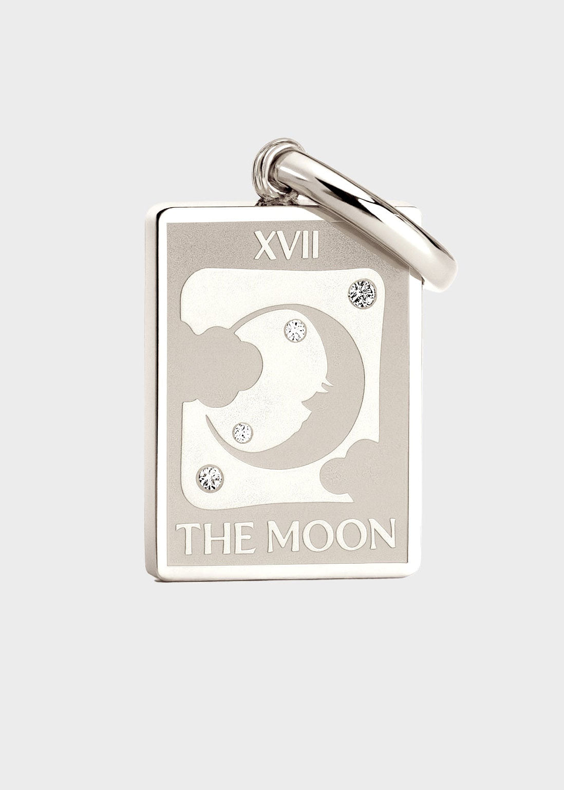 Coluri The Moon Tarot Charm - Silver
