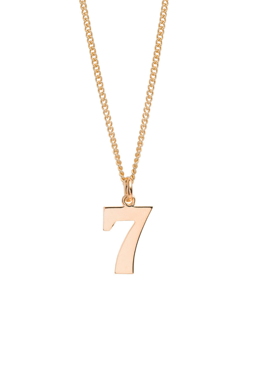Tilly Sveaas Men's Gold Lucky No 7 Necklace