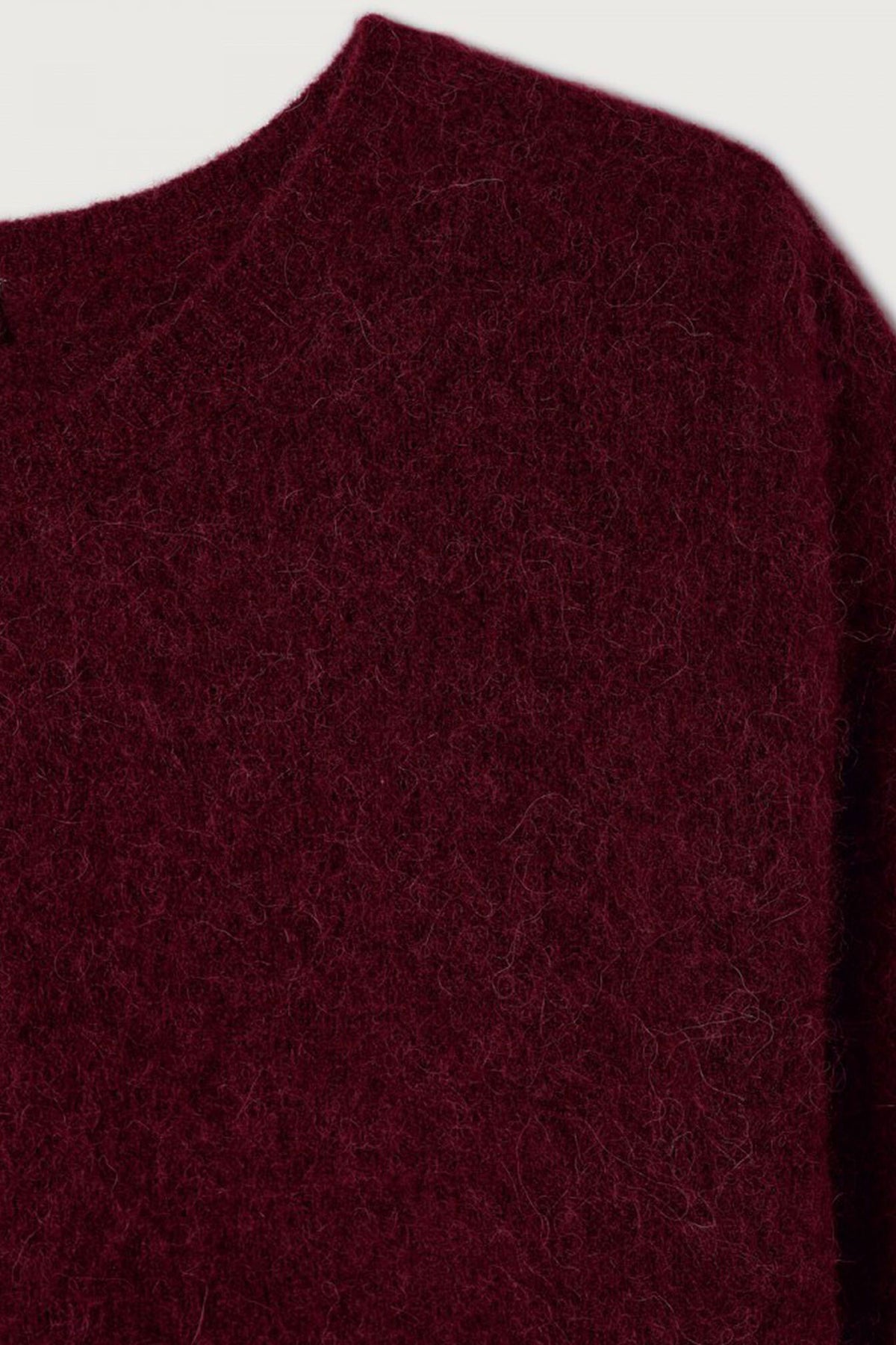 American Vintage Vitow Sweater - Dark Red Melange