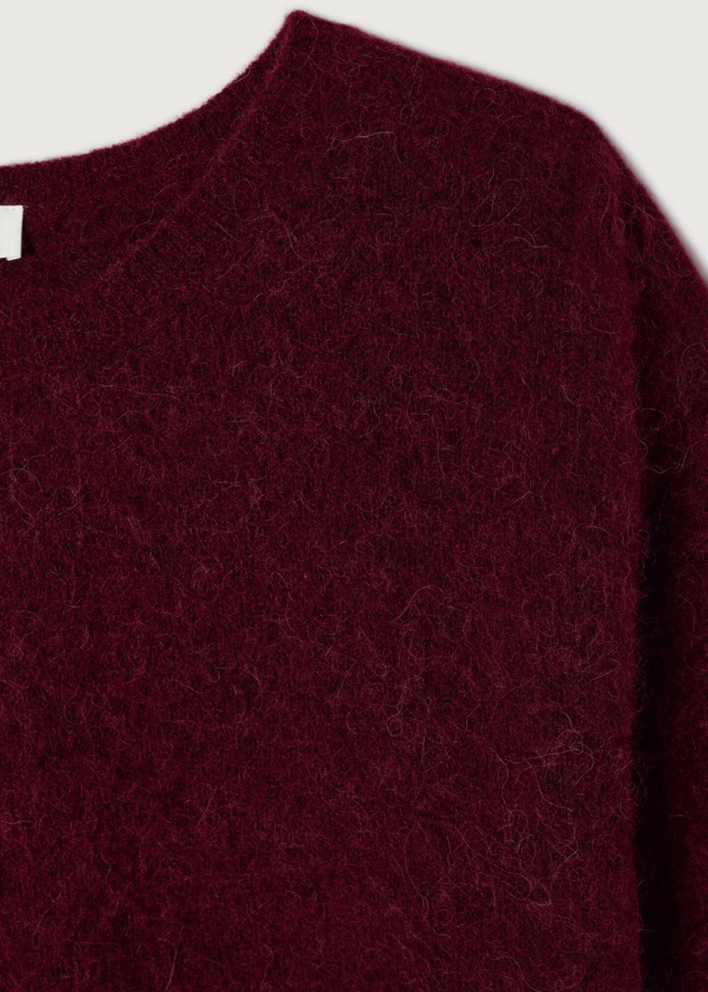 American Vintage Vitow Sweater - Dark Red Melange