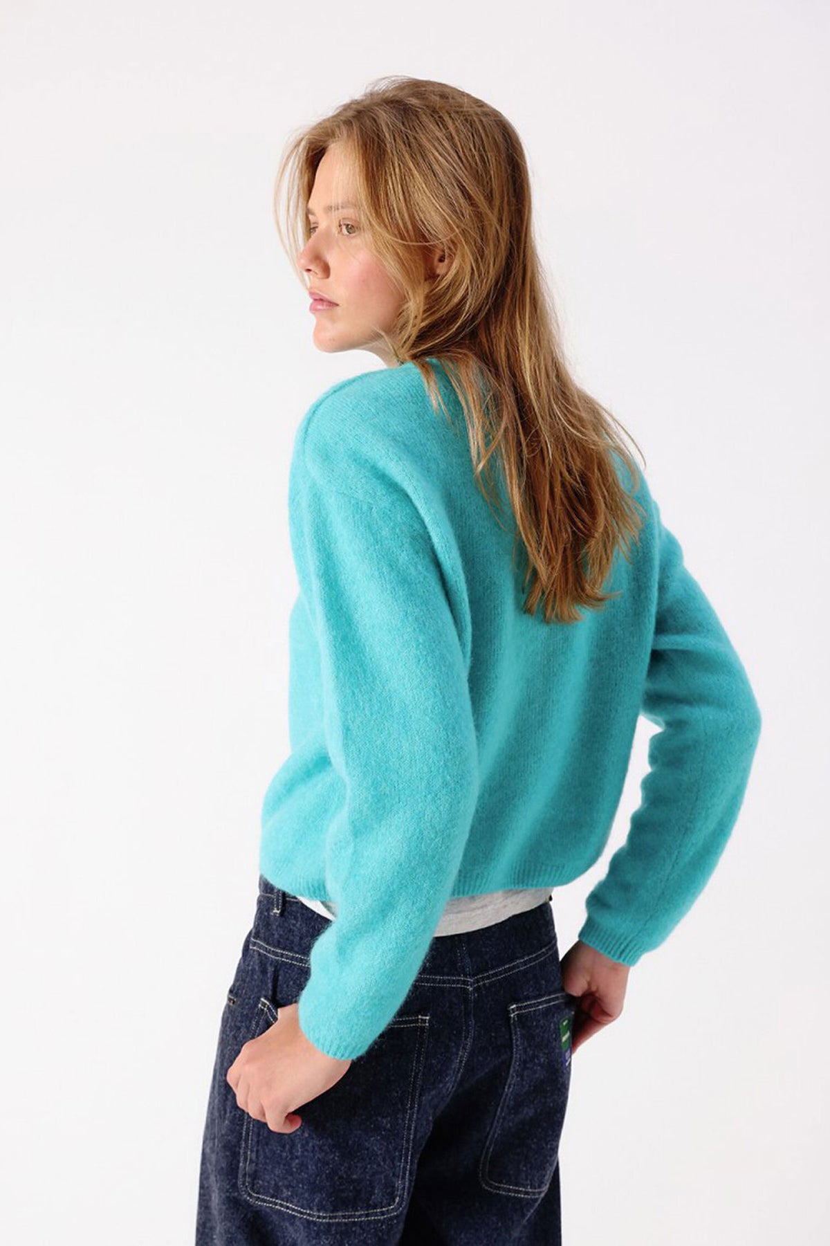 American Vintage Vitow Cardigan - Turquoise