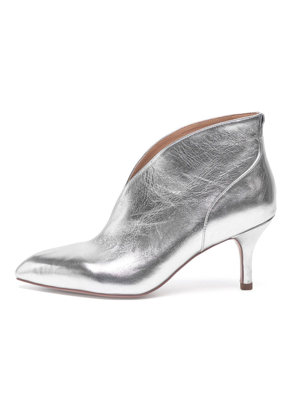 Woden Valentine Low Cut Boots - Silver