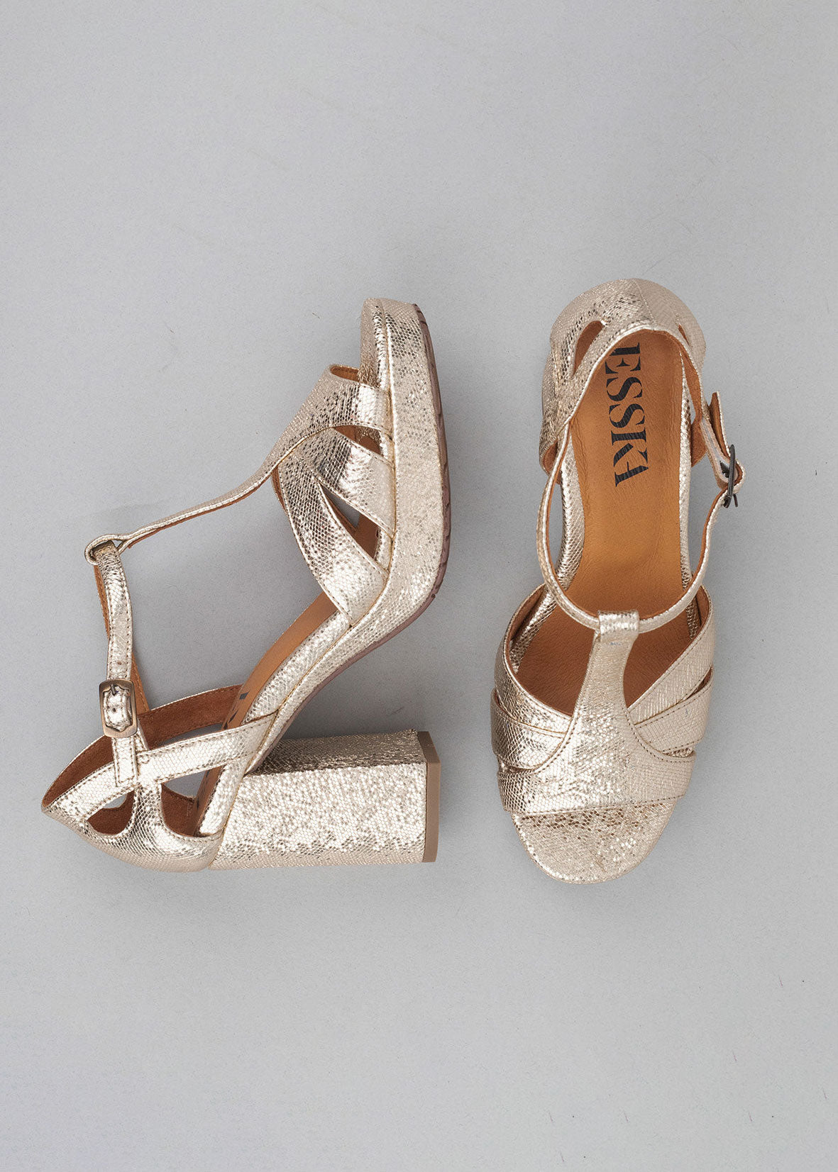 Esska Valerie Platinum Heeled Sandals