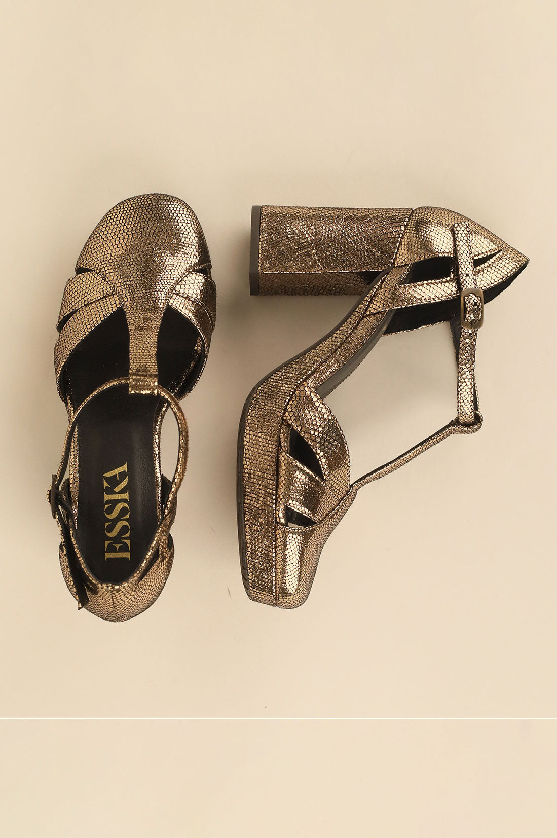 Esska Venice High Heel Shoe - Onyx