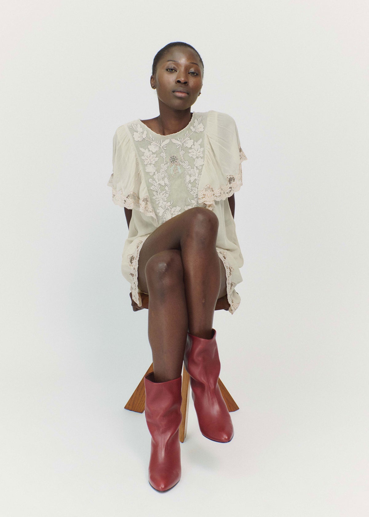 Anonymous Copenhagen Vully 50 Stiletto Boots - Pomegranate