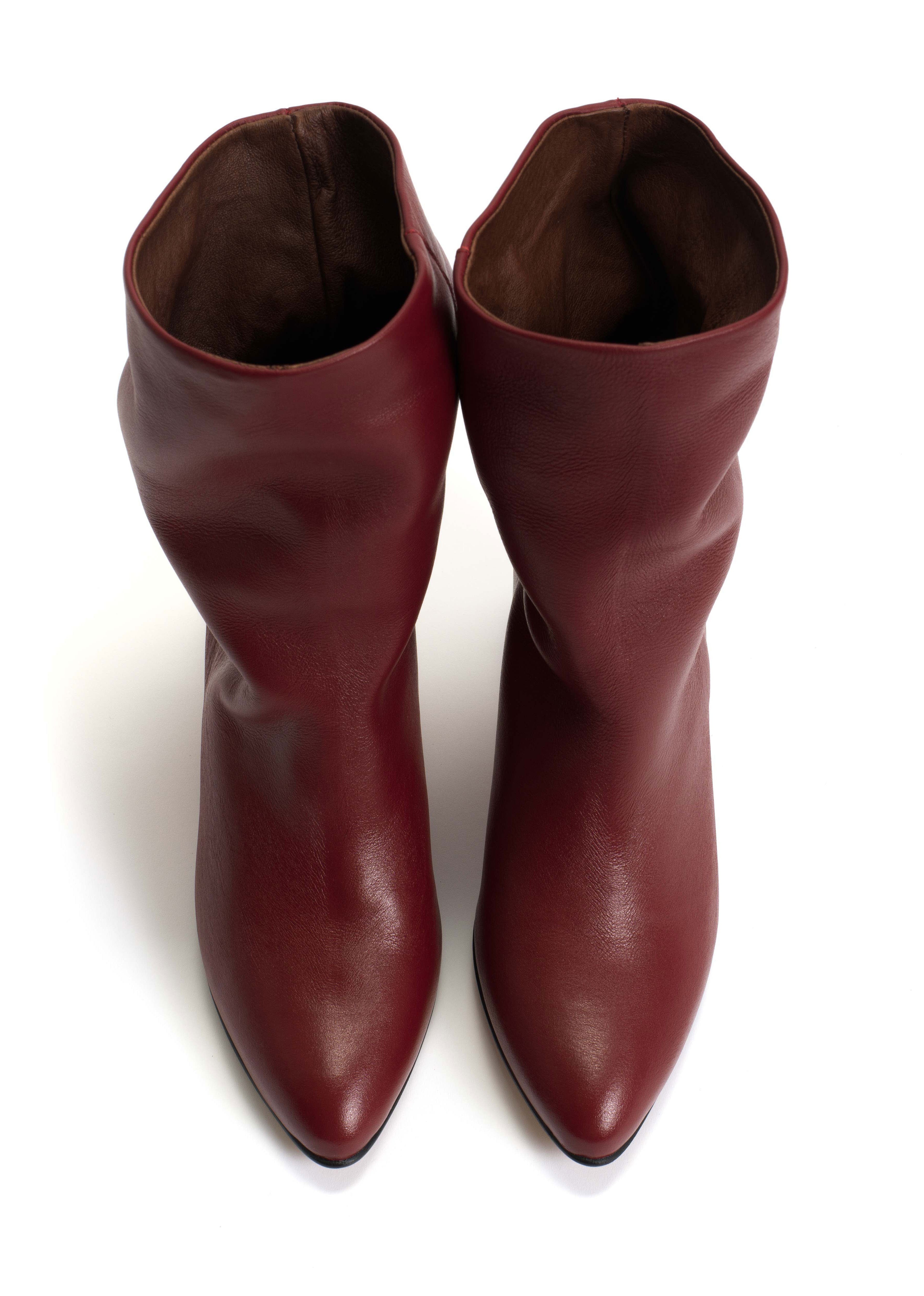 Anonymous Copenhagen Vully 50 Stiletto Boots - Pomegranate