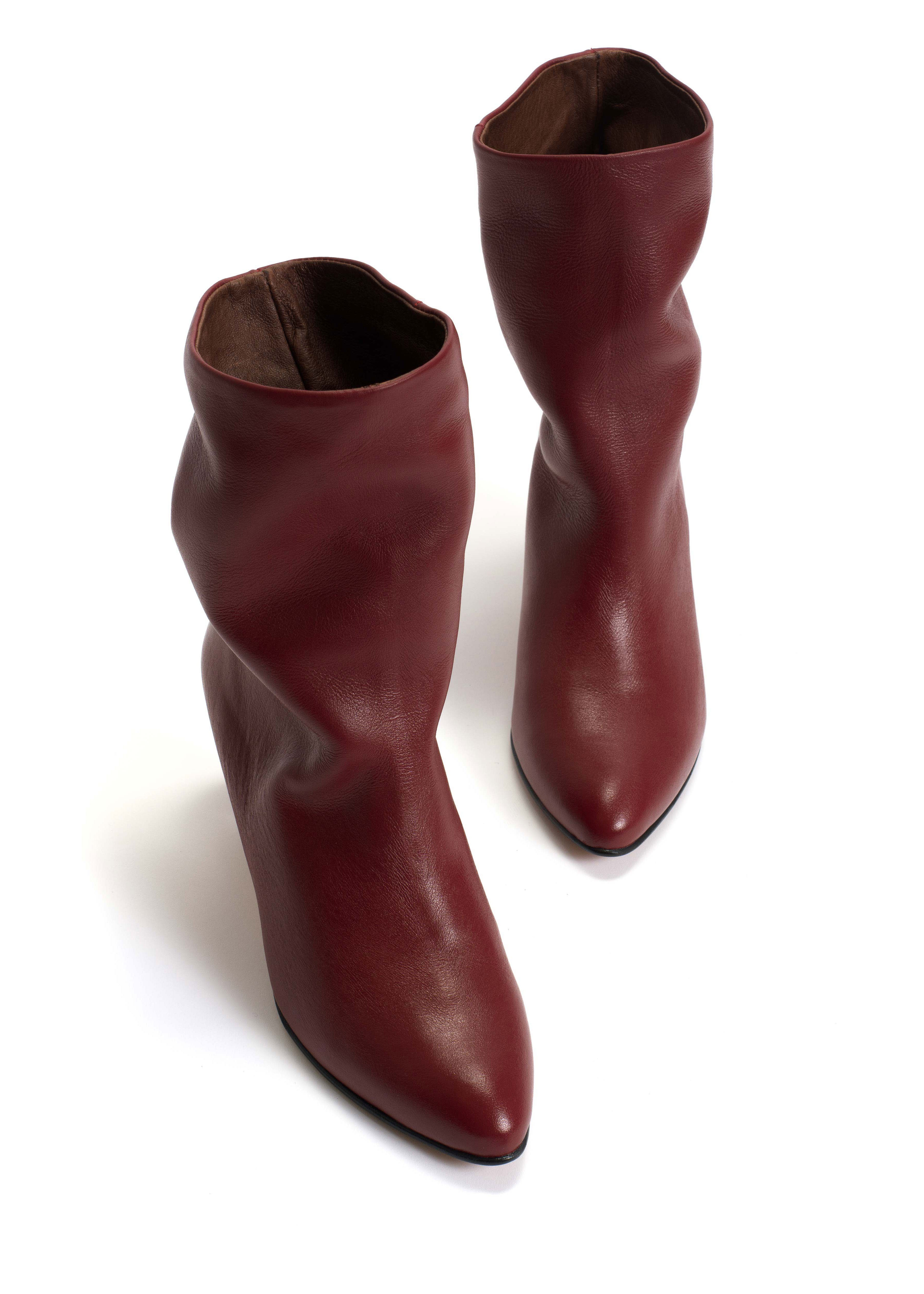 Anonymous Copenhagen Vully 50 Stiletto Boots - Pomegranate