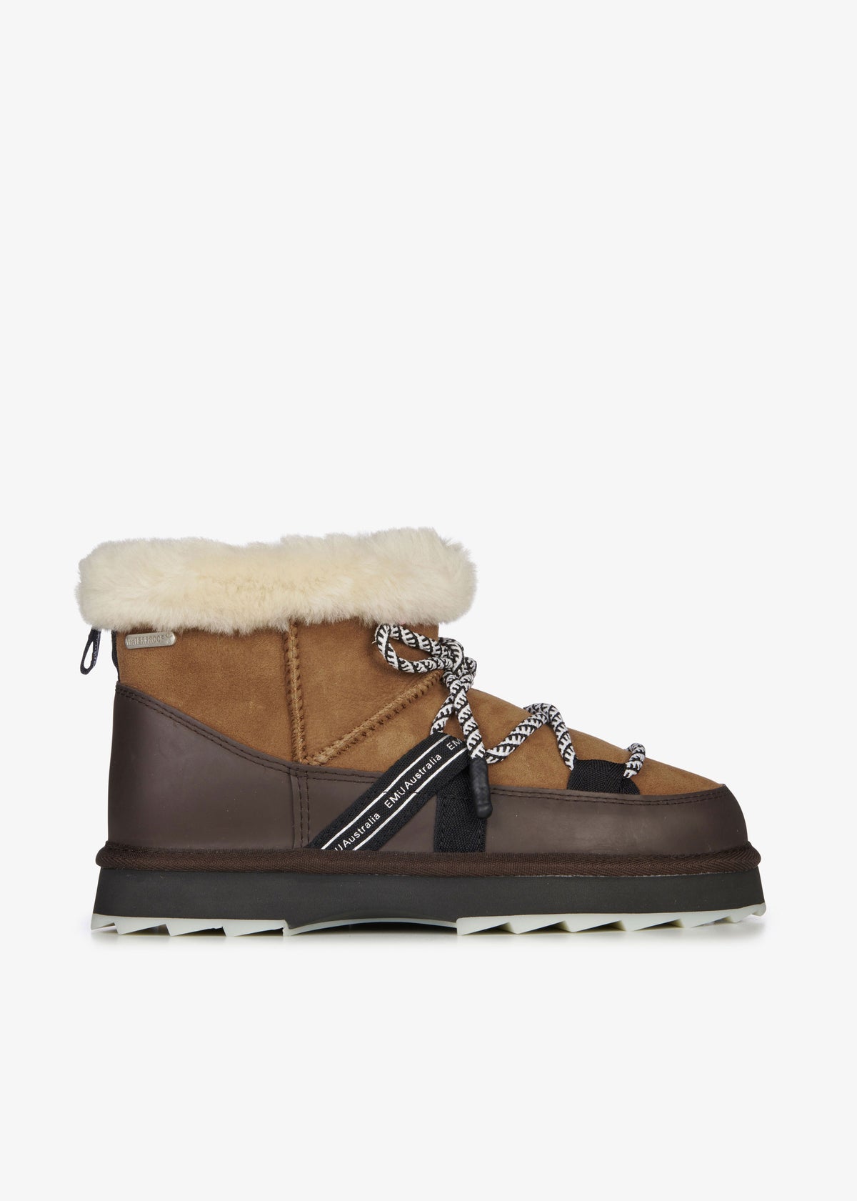 Emu Blurred Micro Boots - Chestnut