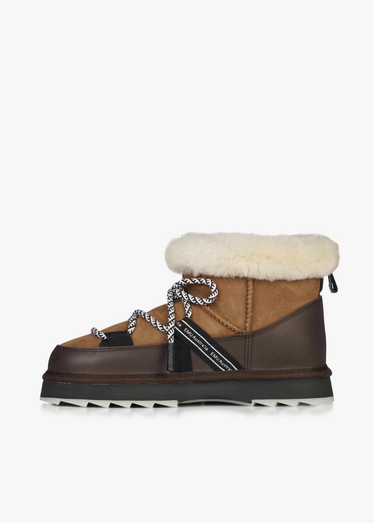 Emu Blurred Micro Boots - Chestnut