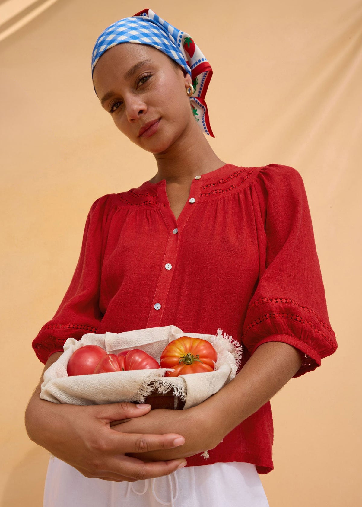 Rails Theia Top - Tomato