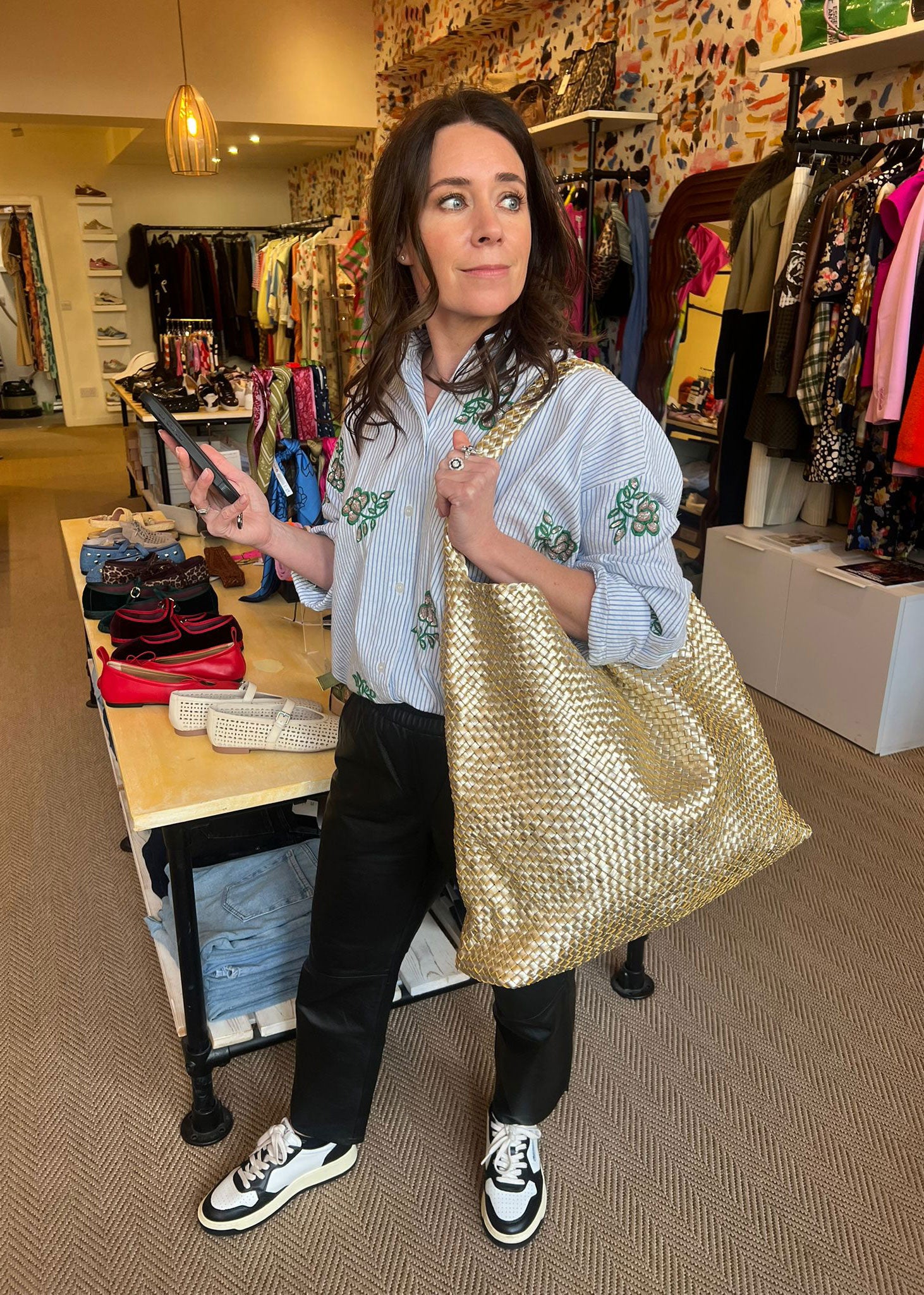 Ellyla Dahlia Slouch Bag - Gold