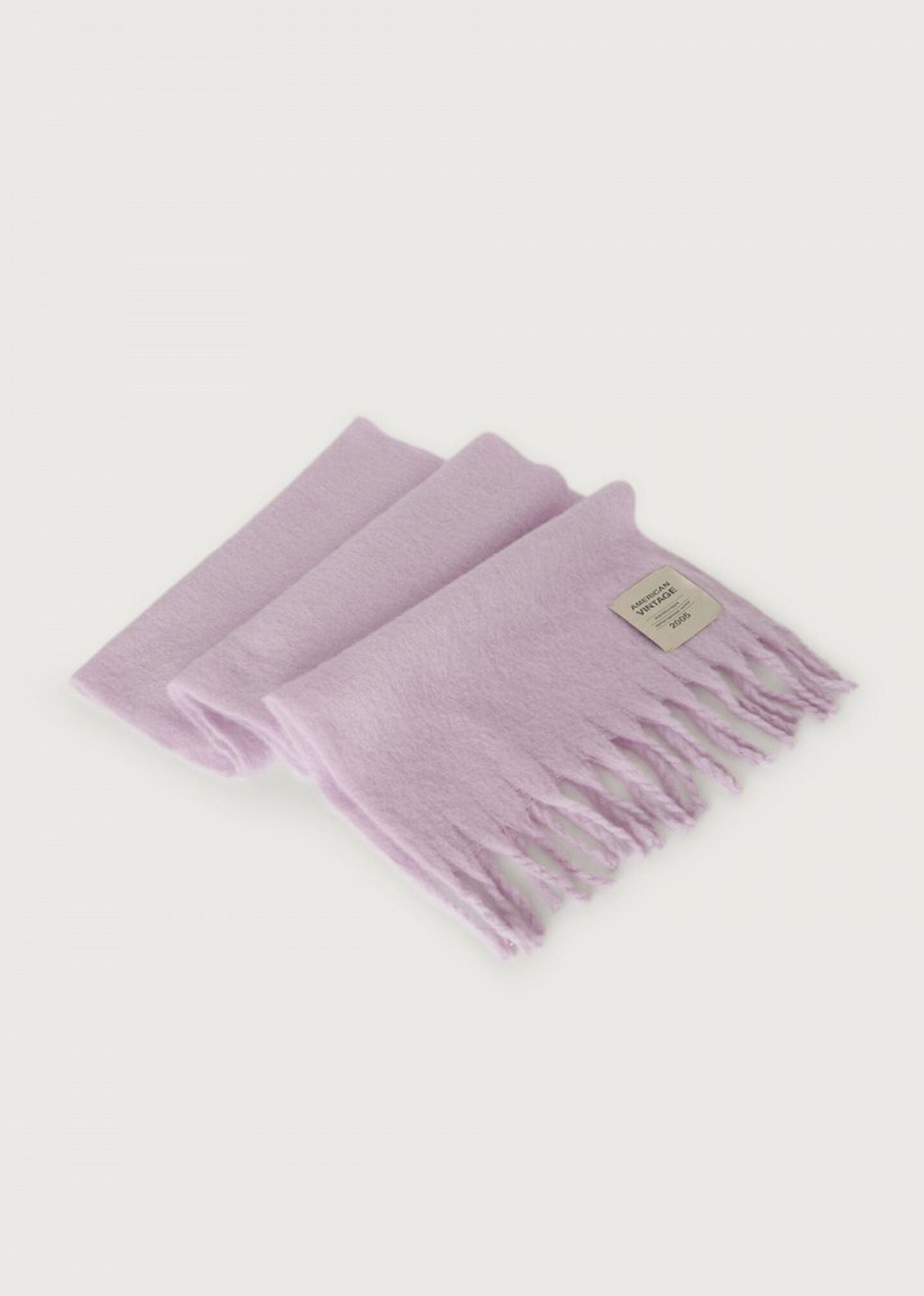 American Vintage Zinaco Scarf - Lilac Logo