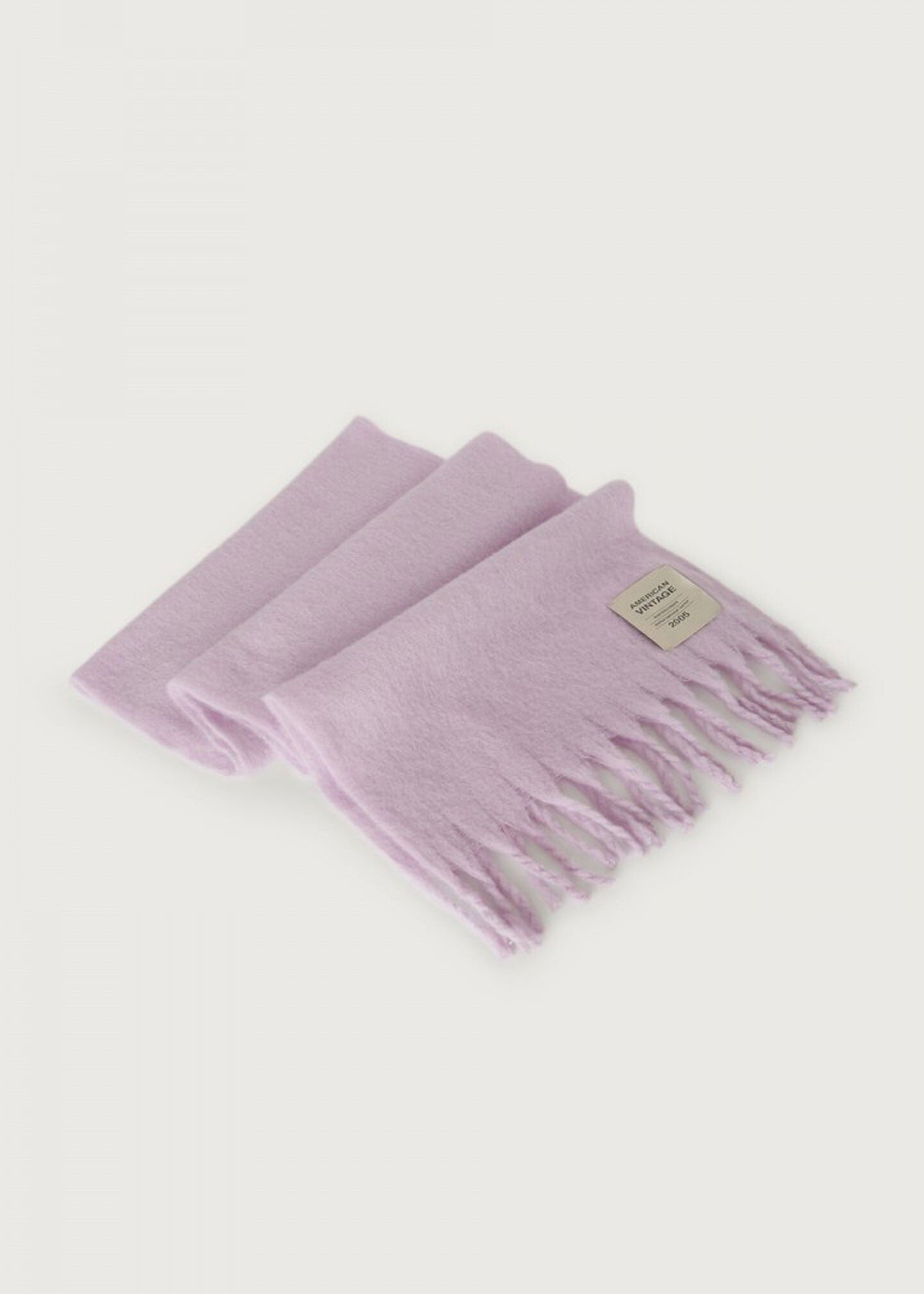American Vintage Zinaco Scarf - Lilac Logo