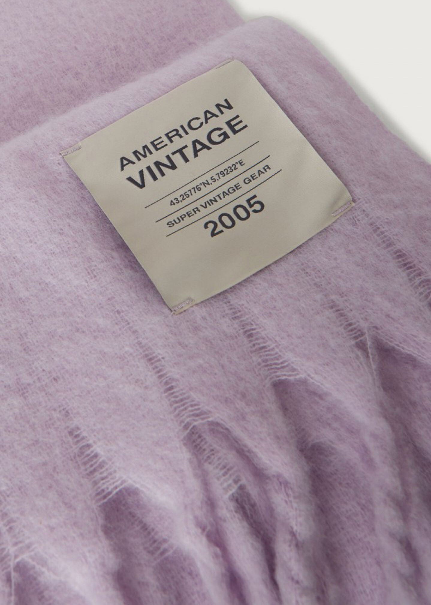 American Vintage Zinaco Scarf - Lilac Logo