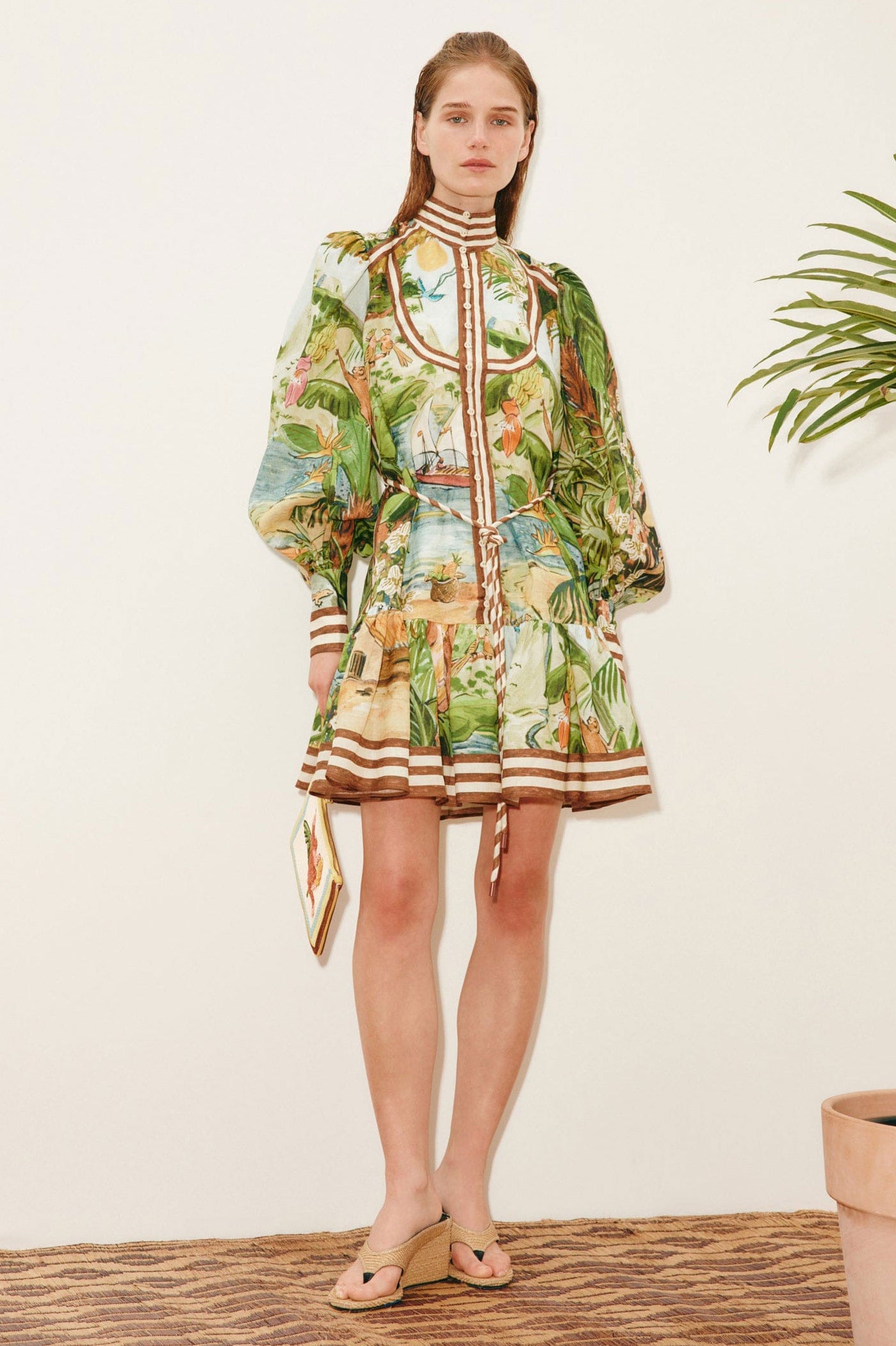 Alémais Toucan Tango Mini Dress