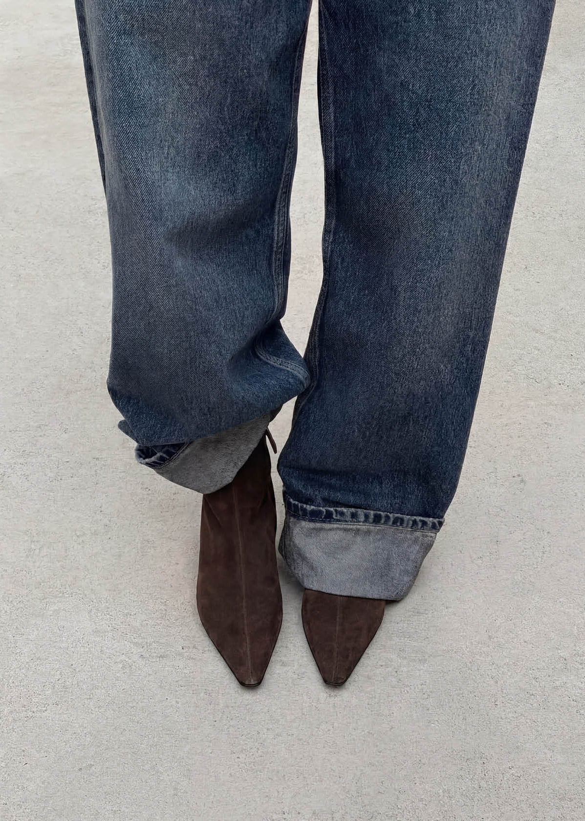 Alohas Ambar Suede Leather Ankle Boots - Brown