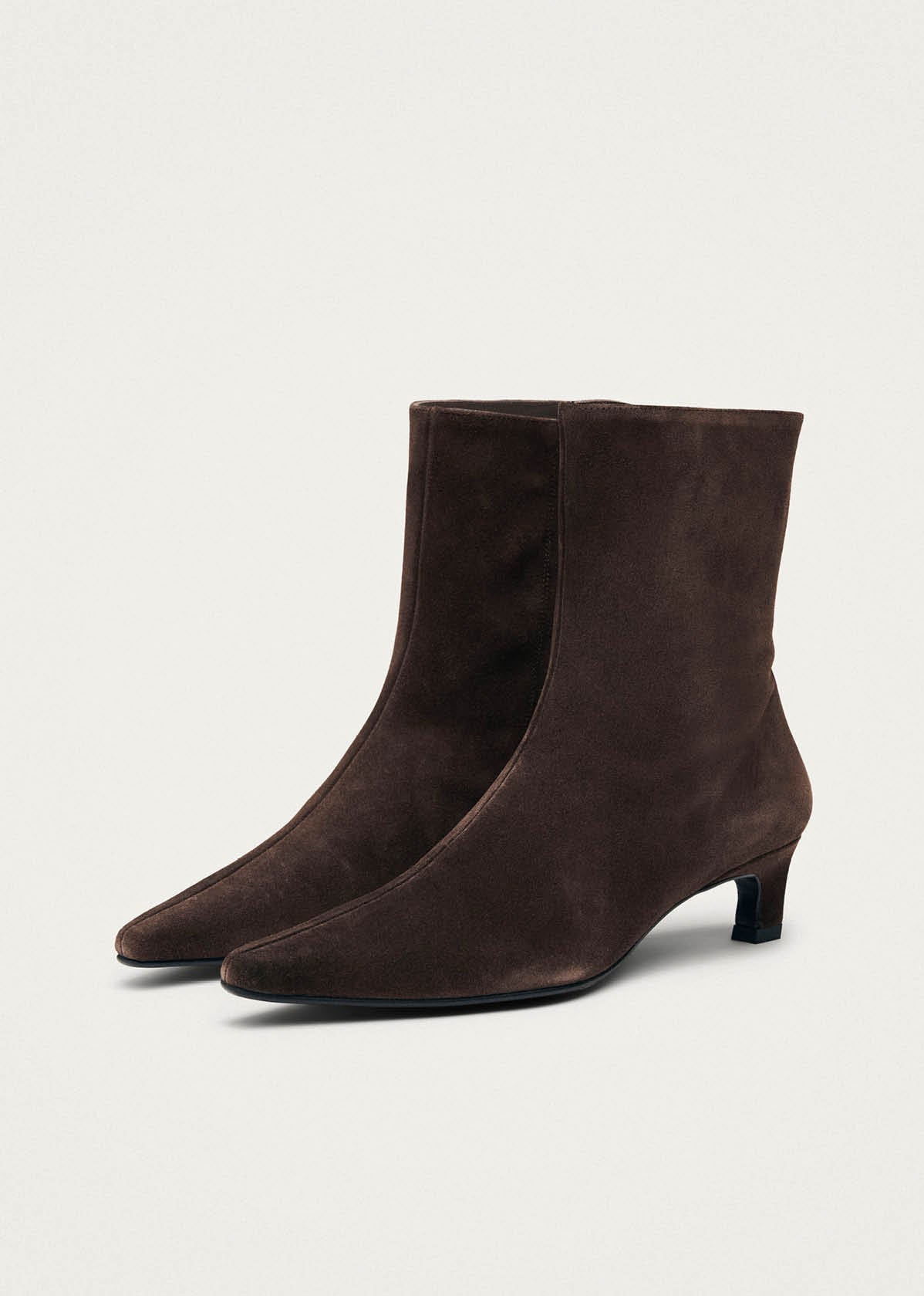 Alohas Ambar Suede Leather Ankle Boots - Brown