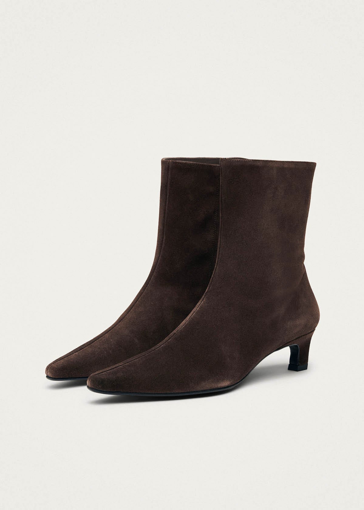 Alohas Ambar Suede Leather Ankle Boots - Brown
