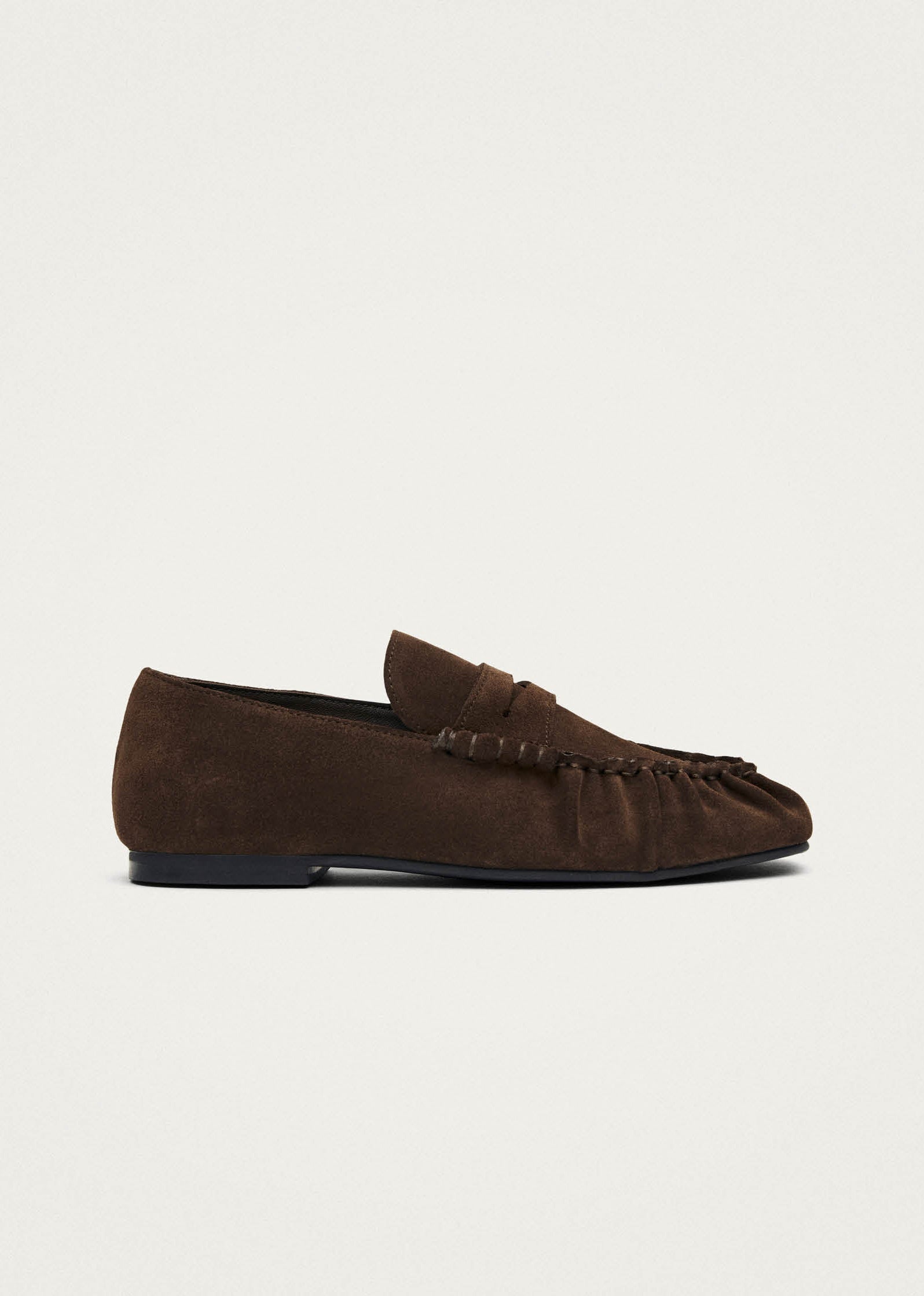 Alohas Aven Suede Leather Loafers - Brown