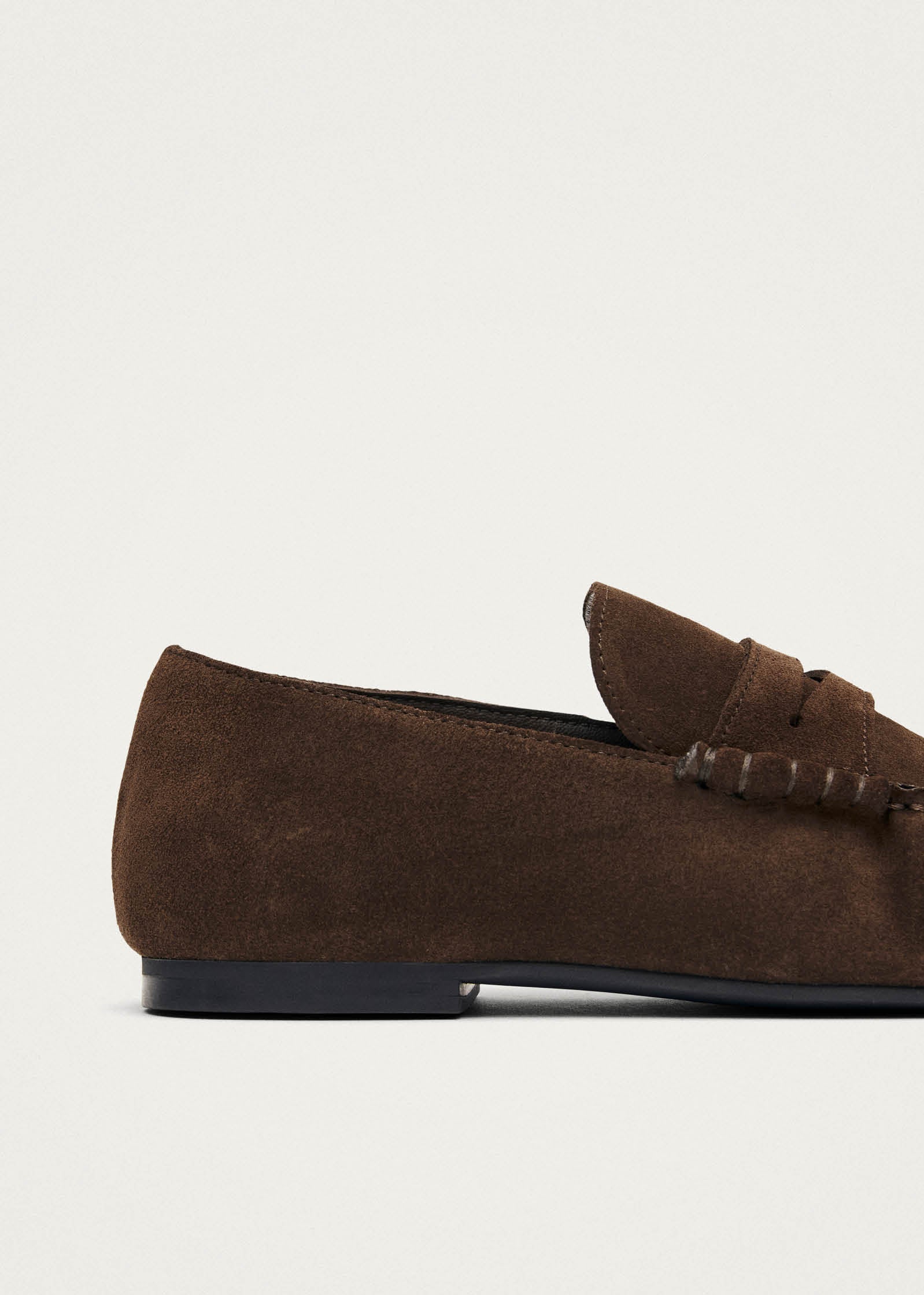 Alohas Aven Suede Leather Loafers - Brown