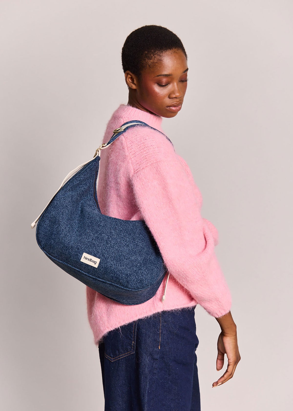 Hindbag Bianca Shoulder Bag - Blue Denim