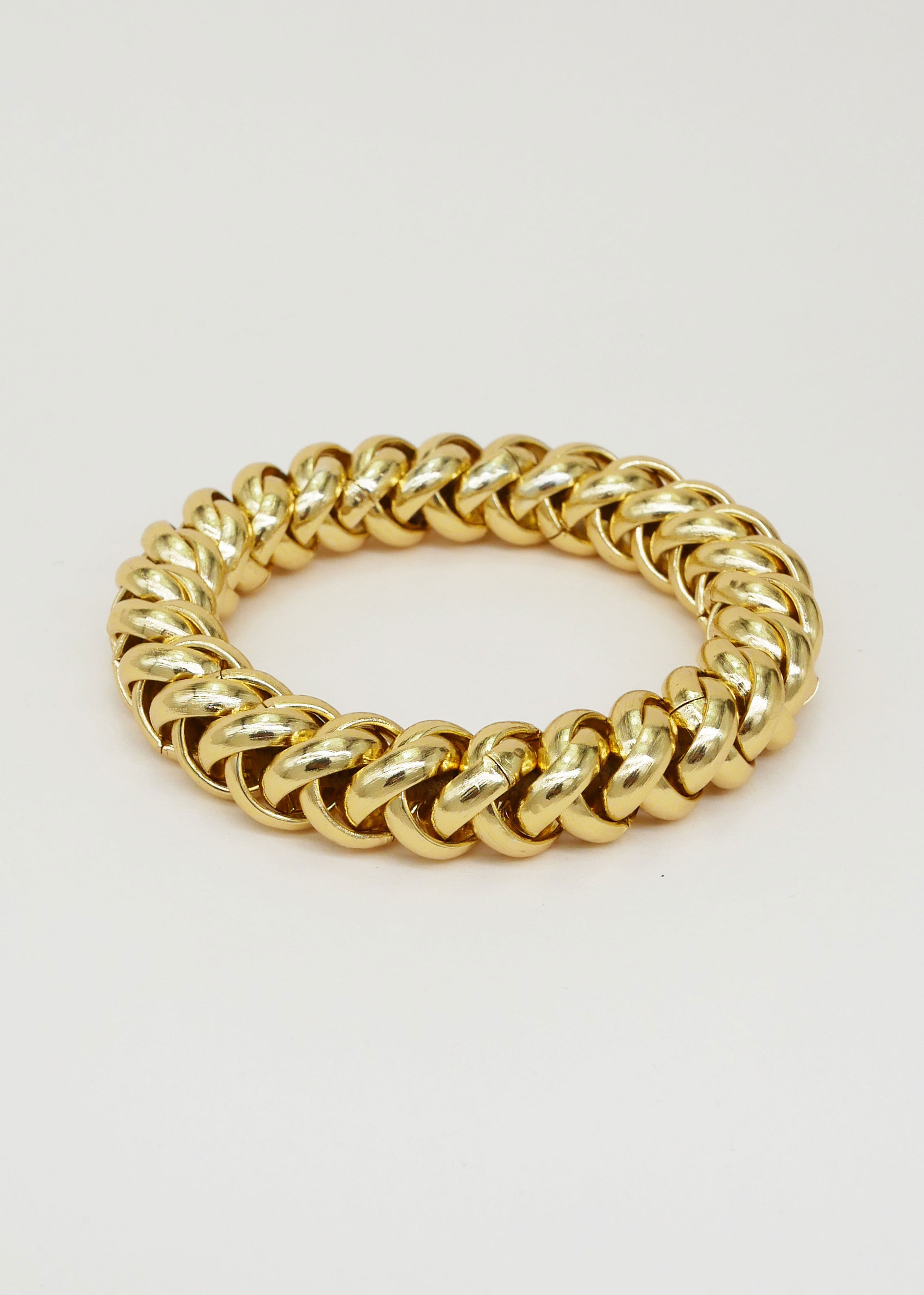 Scrunchie Is Back BICHOUS Chain Hair Tie Bracelet - Gold