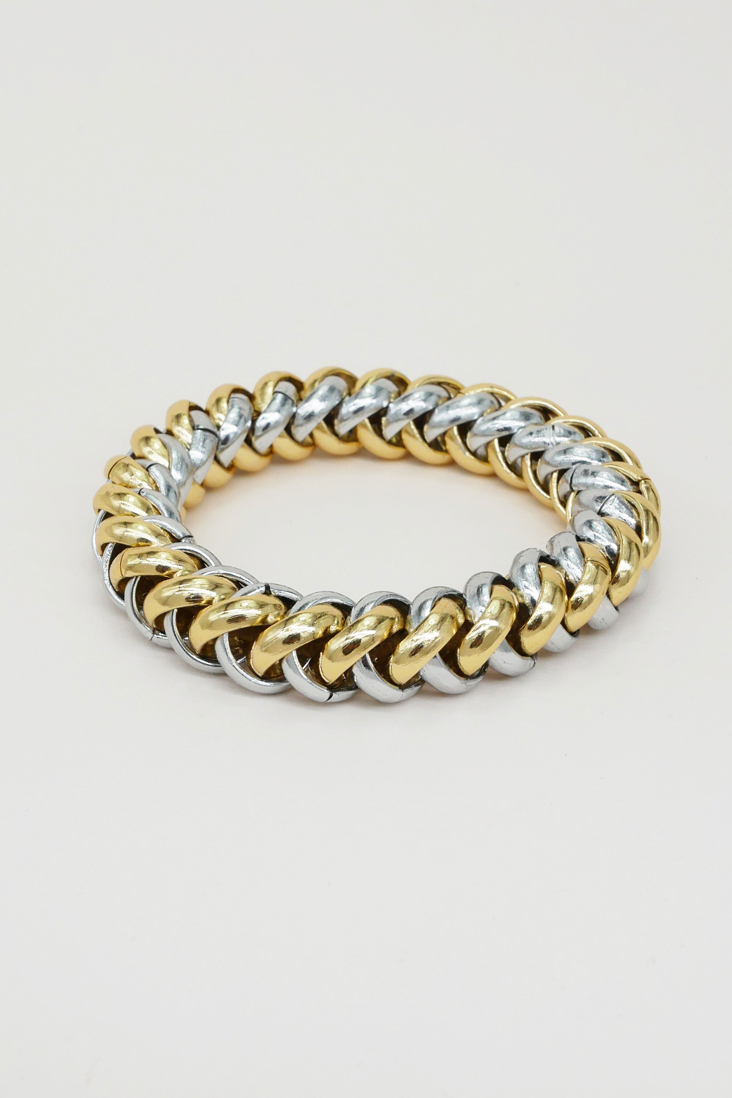 Scrunchie Is Back BICHOUS Chain Hair Tie Bracelet - Gold & Silver