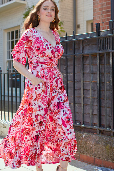 ONJENU - Tilly Maxi in Coral Crush