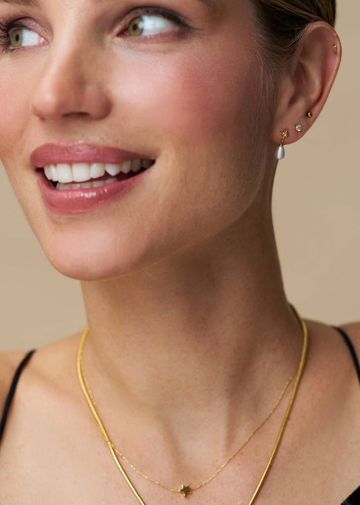 Orelia Micro Star Collar Necklace