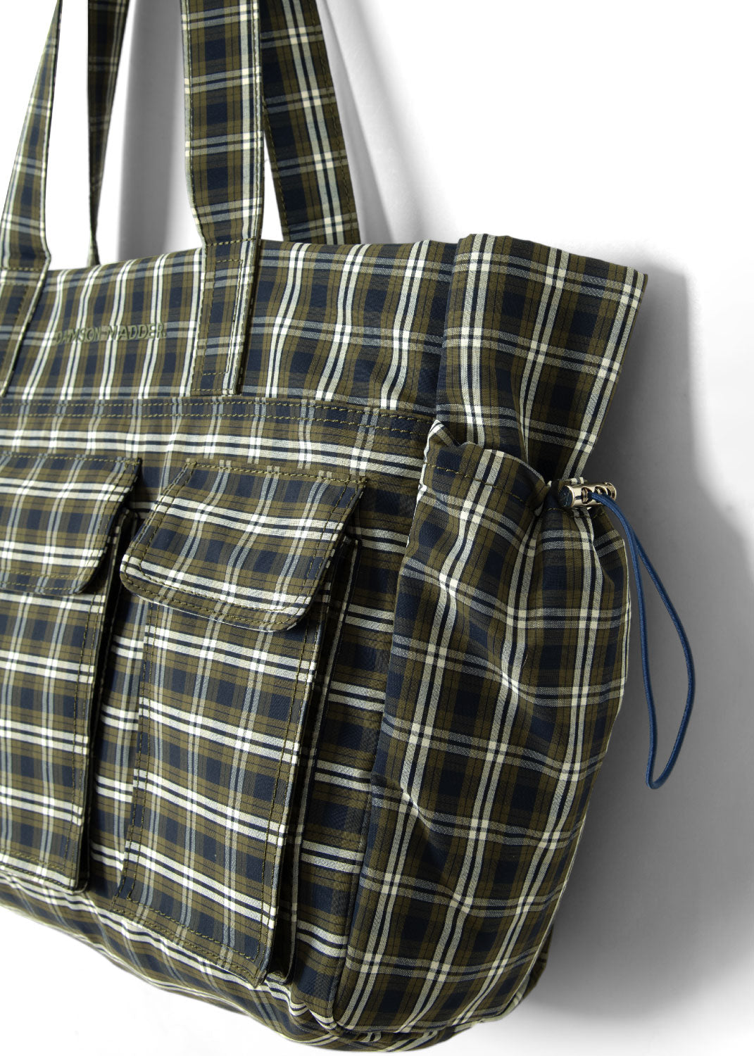 Damson Madder Eliza Bag - Navy Green Check