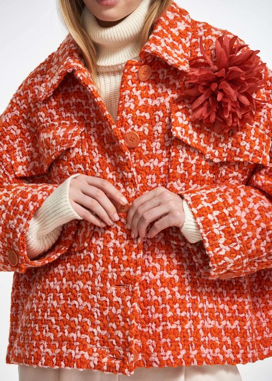 Essentiel Antwerp - Energised Oversized Jacket - Tiger Blossom