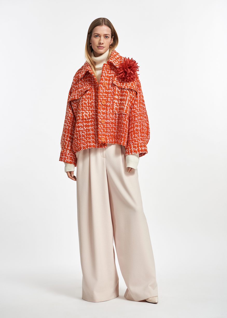 Essentiel Antwerp - Energised Oversized Jacket - Tiger Blossom
