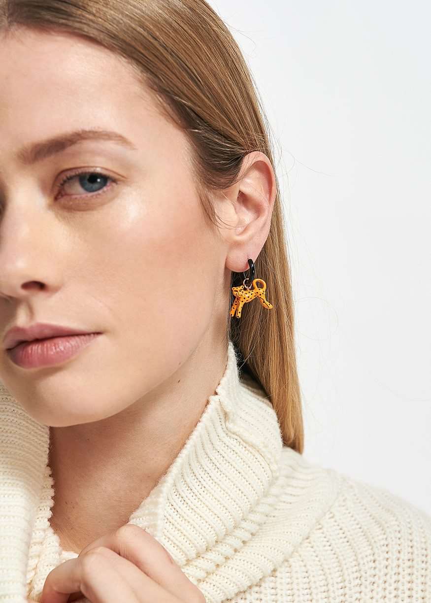 Essentiel Antwerp - Eoli Earrings with Pendants - Combo Black