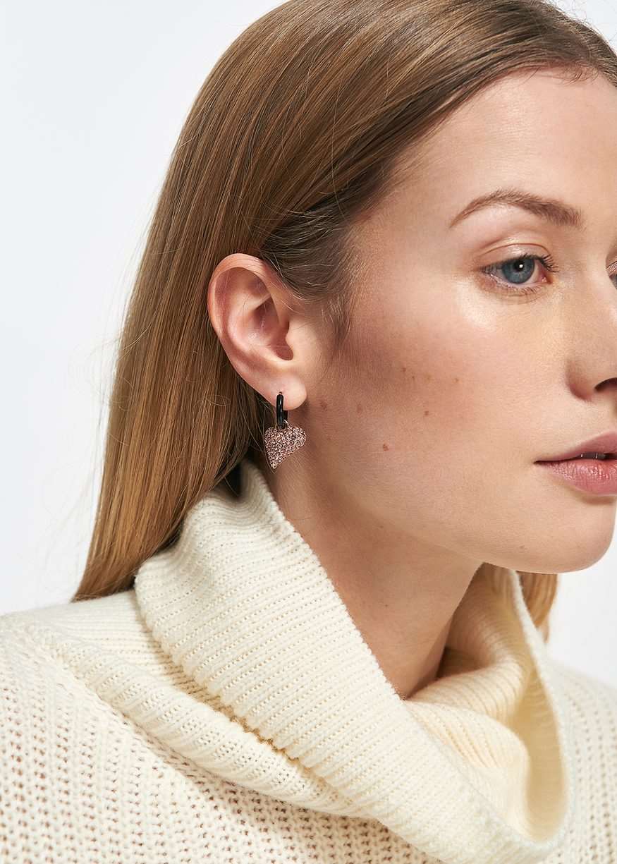 Essentiel Antwerp - Eoli Earrings with Pendants - Combo Black
