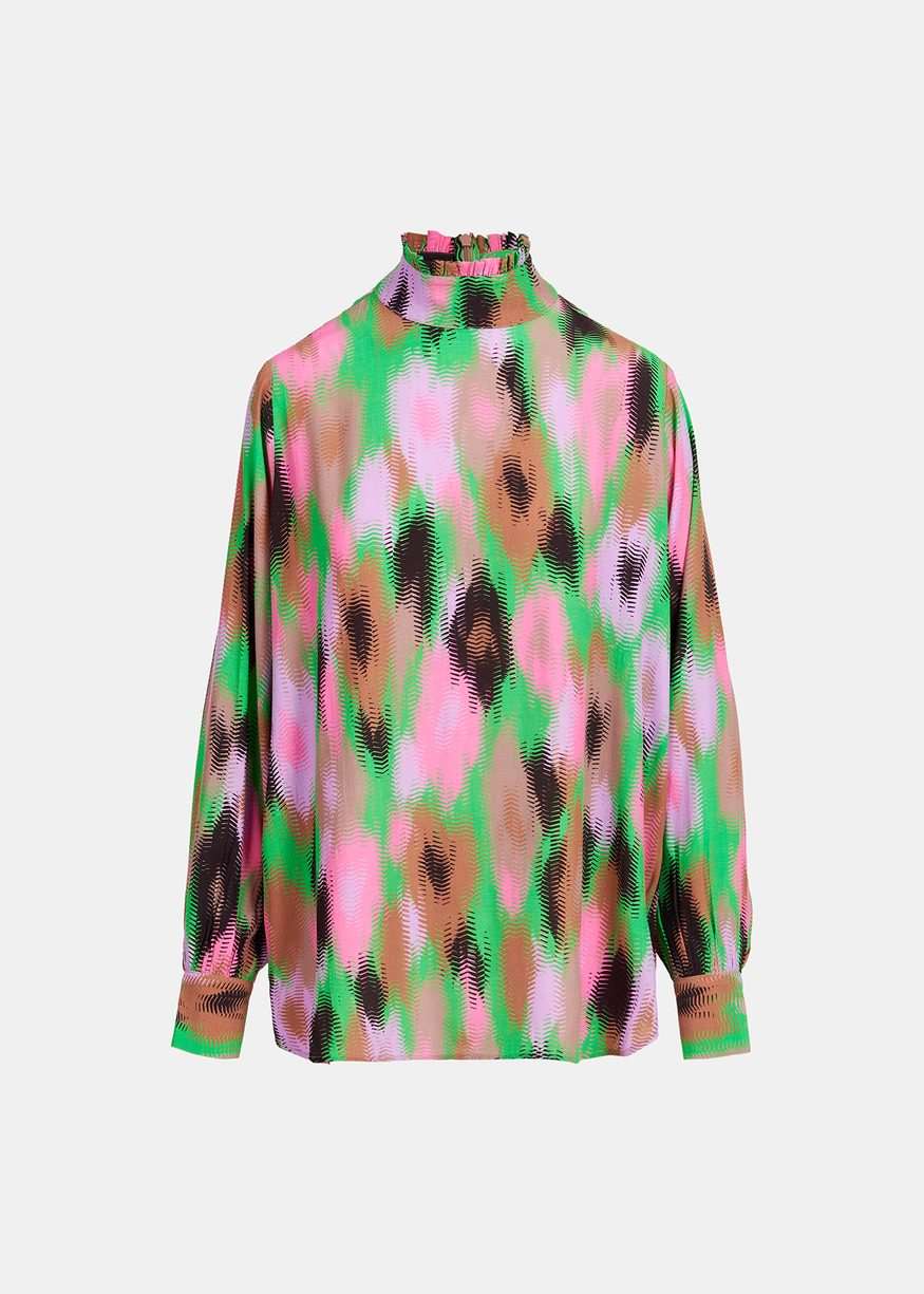Essentiel Antwerp - Multicolour High Neck Top